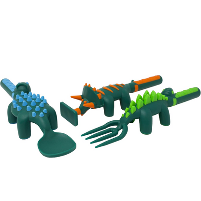 Plato y Cubiertos DinoDine™